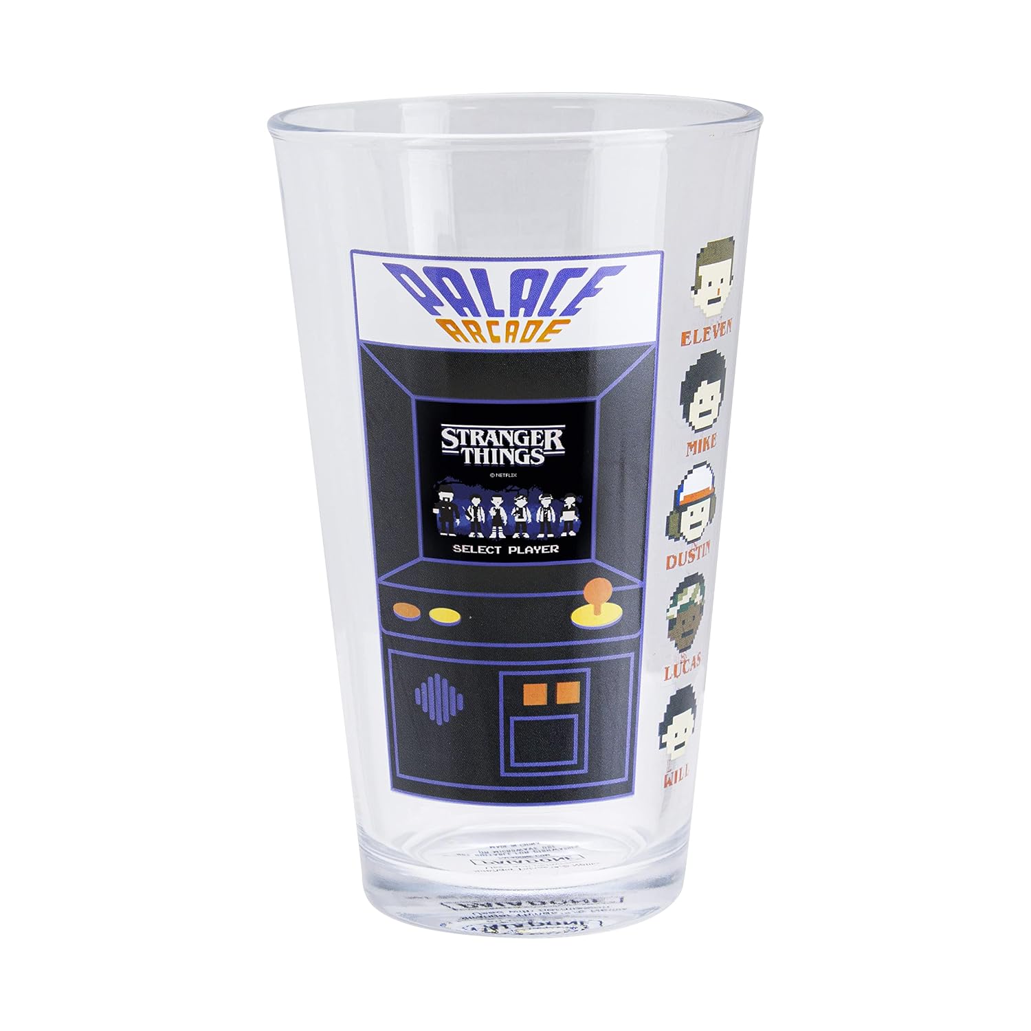 Paladone Stranger Things Palace Arcade Machine Colour Change Drinking Glass | Officially Licensed Horror Movie Merchandise