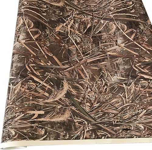 Queenbox - Rollo de vinilo auto-adhesivo para automóvil, 3.9 x 59.8in (10 x 152 cm), diseño de camuflaje