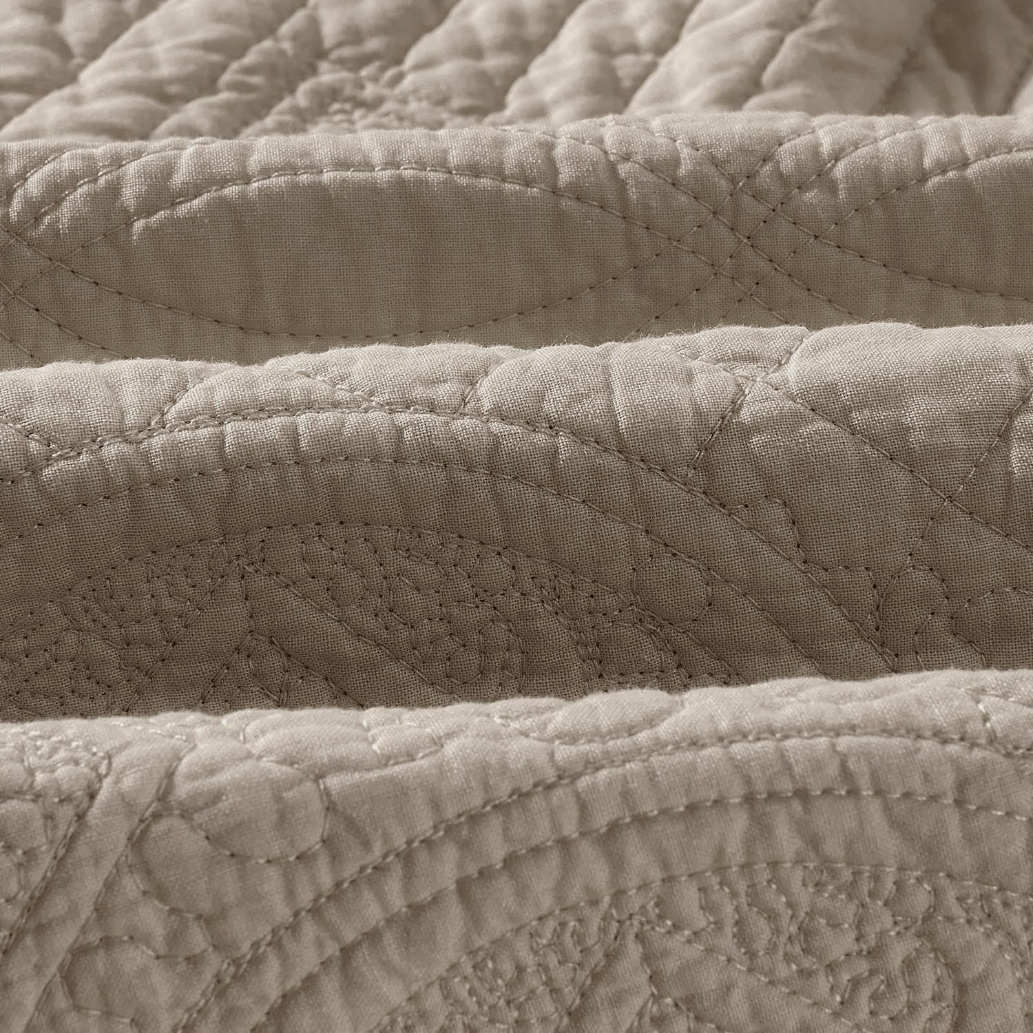 Caleffi 18544 Raso di Cotone Trapunta per Matrimoniale Letto, Grigio
