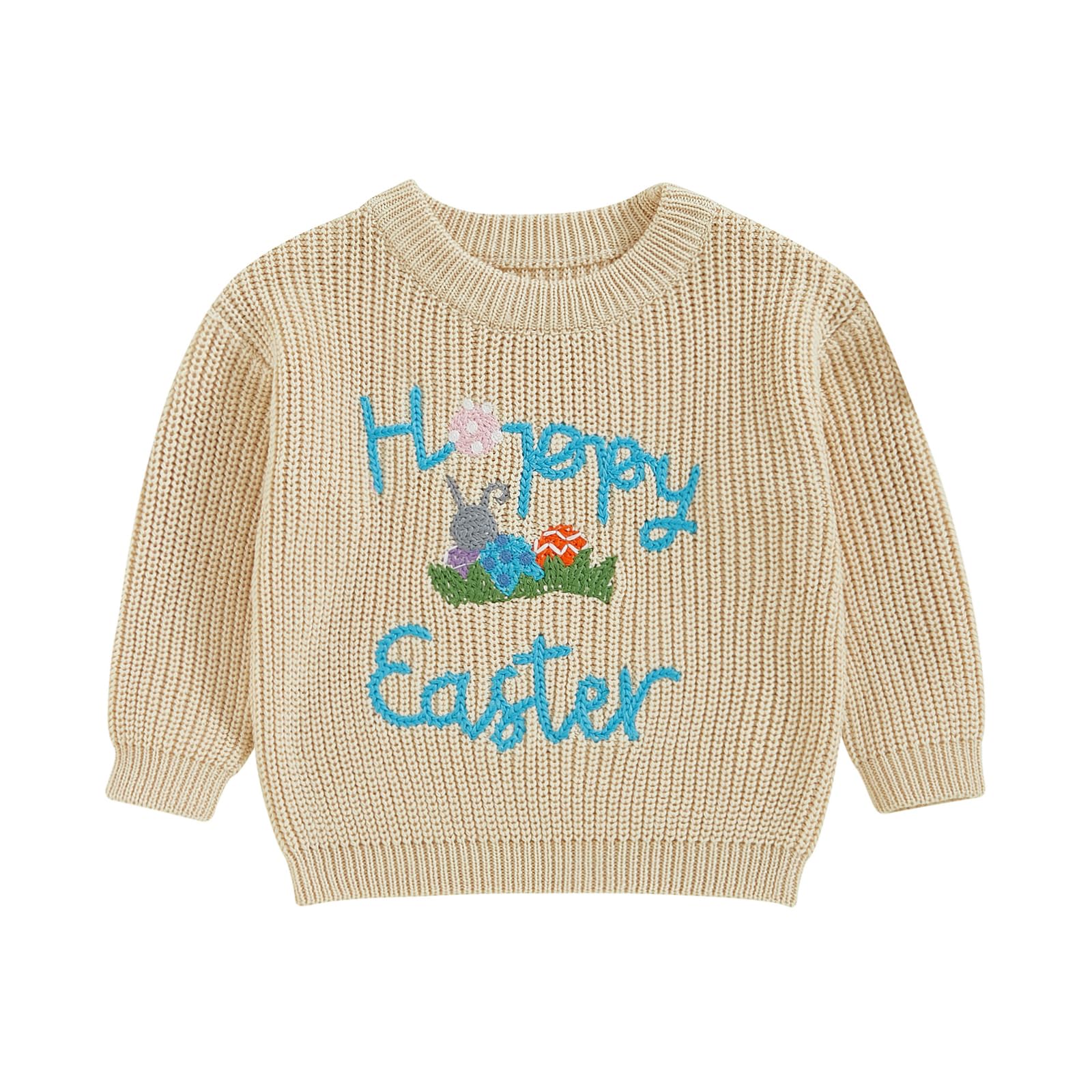 LSFYSZD Toddler Baby Girls Boys Halloween Pumpkin Sweaters Long Sleeve Crew Neck Winter Warm Knitwear Pullover Jumpers Top — view 57
