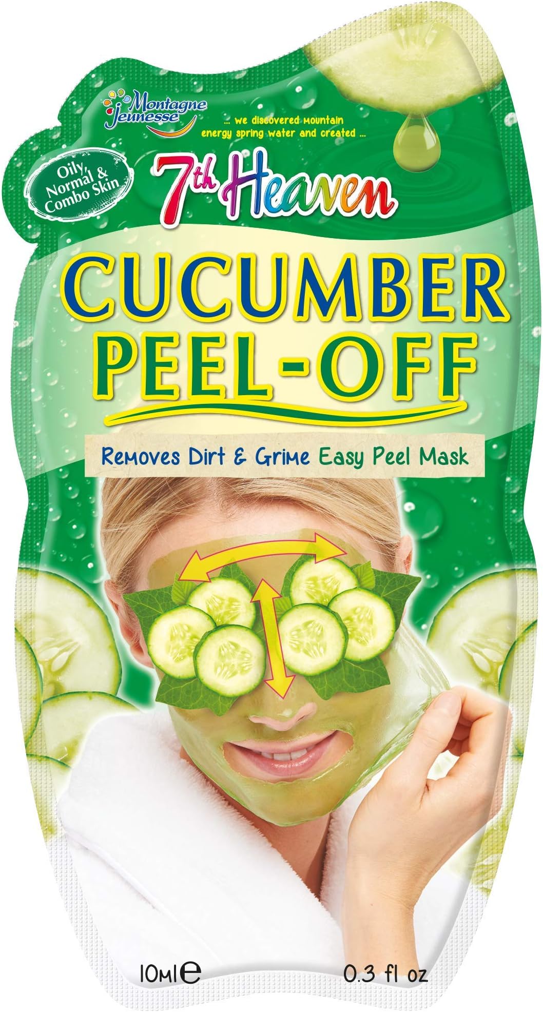 Cucumber Easy Peel-Off Face Mask To Remove Dirt And Grime