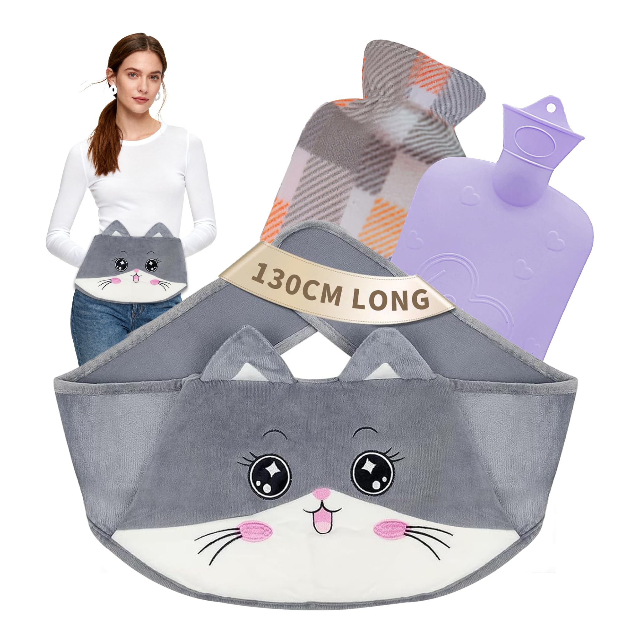 LKH Rubber Hot Water Bottle – 0.5 Litre Water Bottle Best For Neck, Shoulder, Period Pain Relief, Comforting Hot & Cold Compress, Hot Pad, PVC-Rubber Material, Non-Slipping Bag - View #6