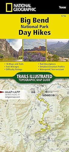 Big Bend National Park Day Hikes Map (National Geographic Topographic Map Guide, 1710)