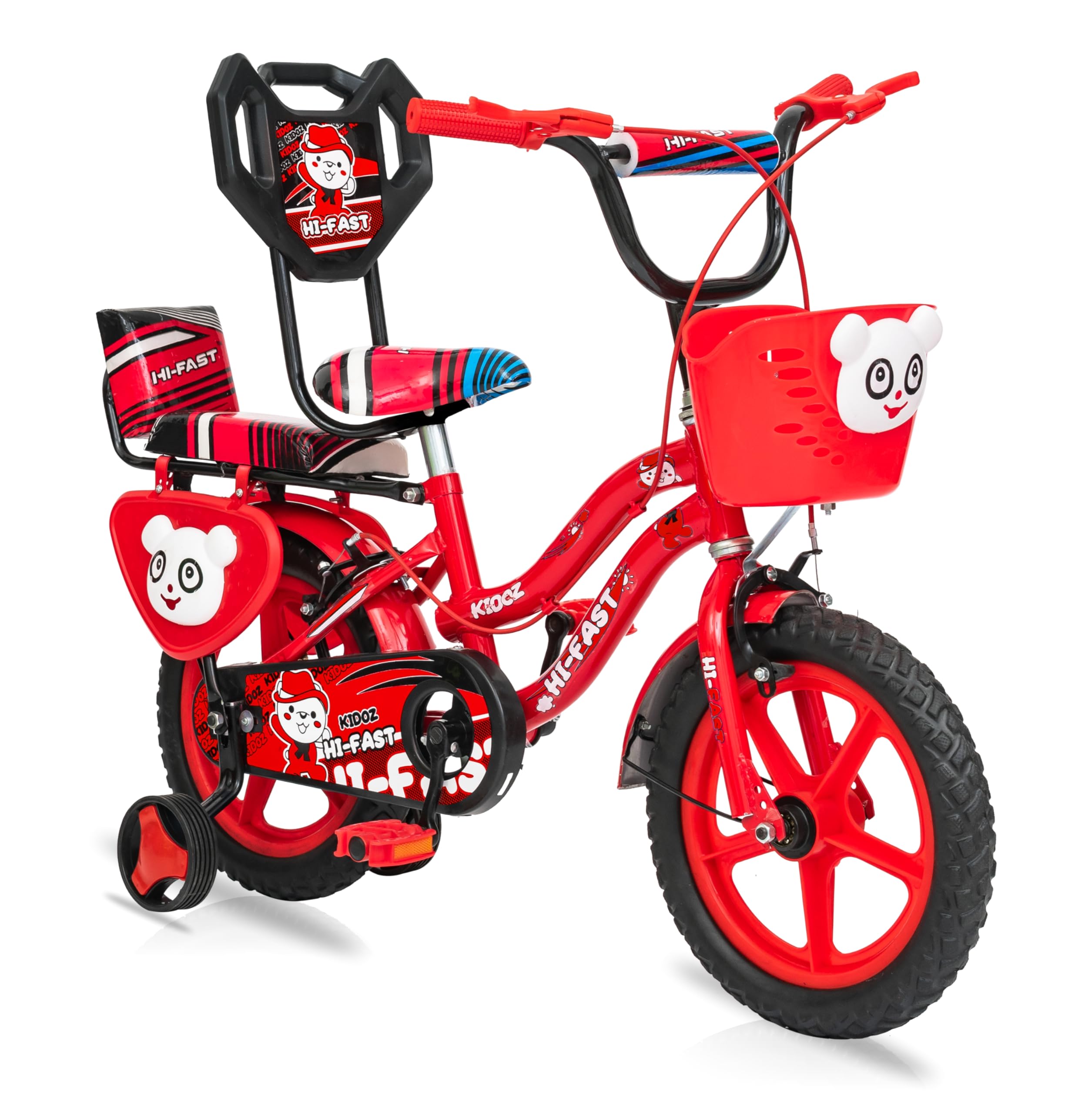 HI-FAST 14 inch Kids Cycle for Boys & Girls 2 to 5 Years with Back Seat & Training Wheels (95% Assembled), (Red) (B098FC9S7V) Amazon Price History, Amazon Price Tracker