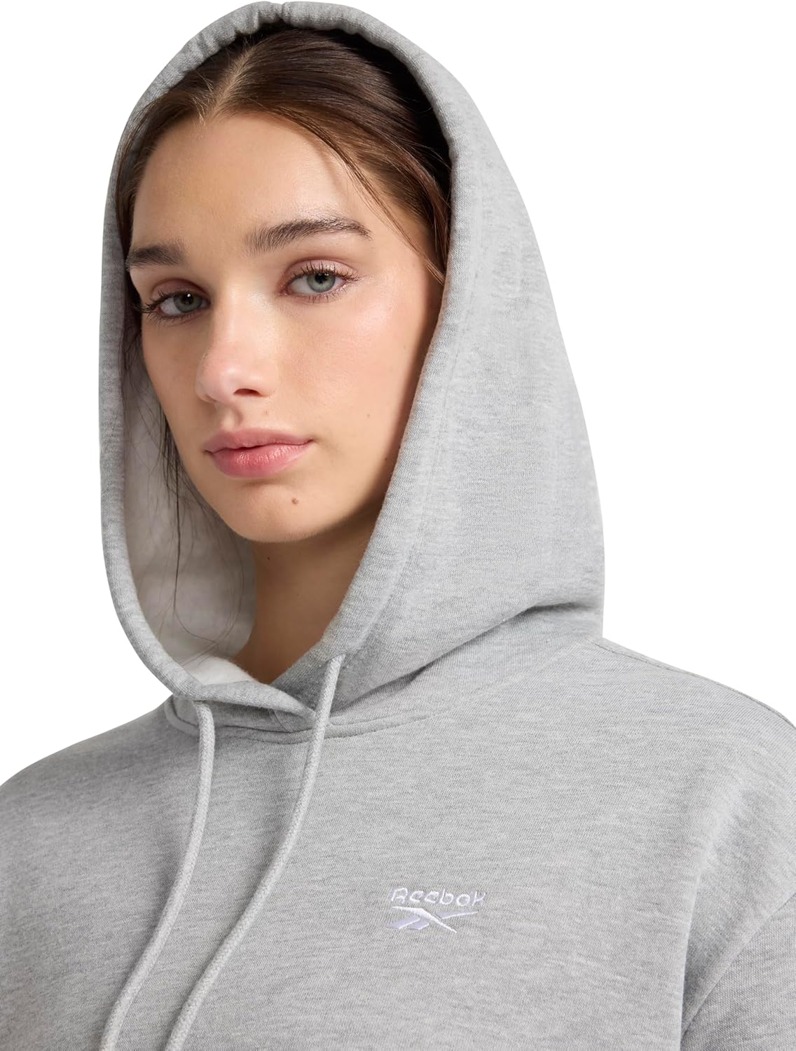 Reebok womens To the Core Hoodie, Standard Fit, Midweight Cotton-poly Fleece Fabric - Image 4