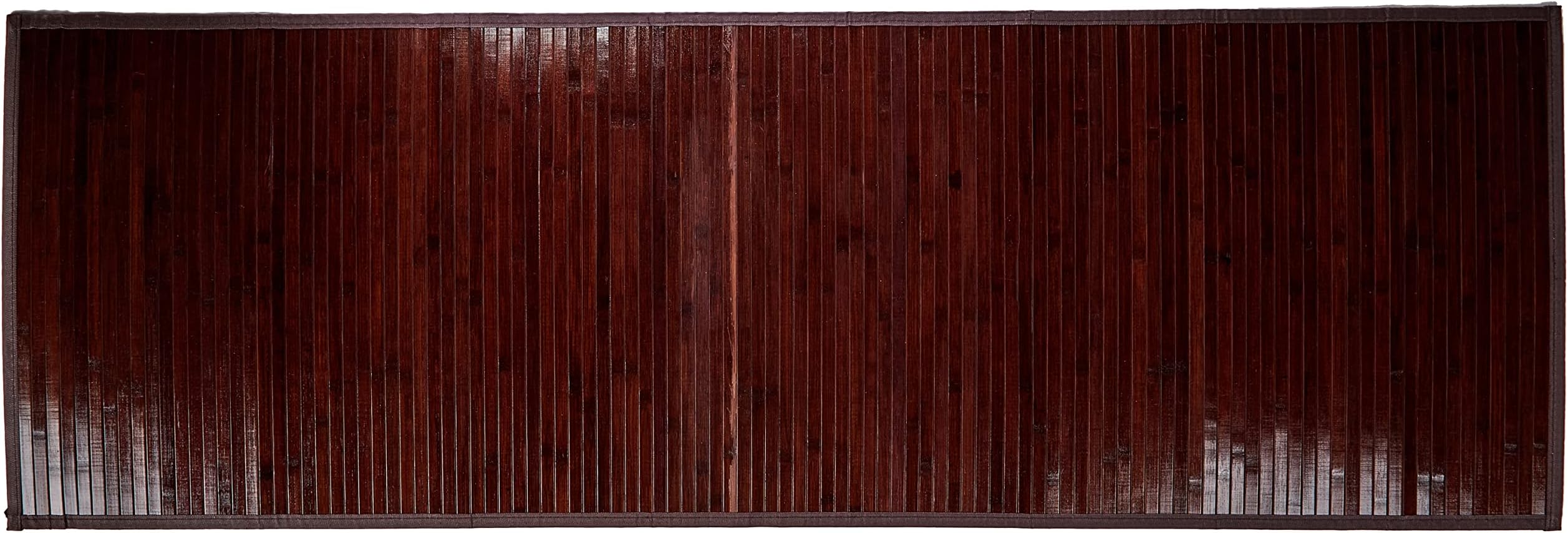 iDesign Bamboo Floor Mat, Extra Long Bath Mat Made of Natural Bamboo ...
