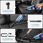 Handheld Vacuum Cordless, 15000PA Powerful Suction Car Vacuum Cleaner Lightweight with Multi Accessories, Hand held Vacuum Cleaner Dust Busters Cordless Rechargeable for Car Home