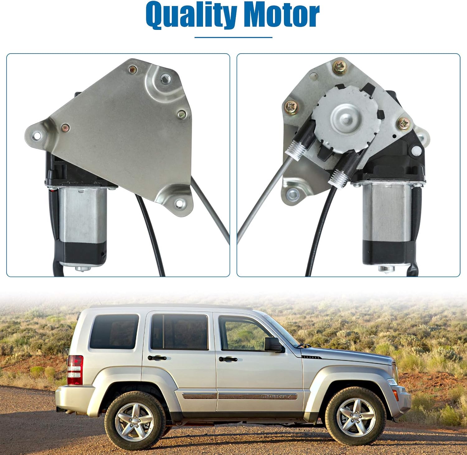 748-568 Rear Passenger Side Power Window Regulator with Motor Assembly Compatible with 2002-2006 Jeep Liberty, OE Replace 11A536, 11M232, 82626AR, 86879, SK748568, WLA2019, 55360034AA, 55360034AB