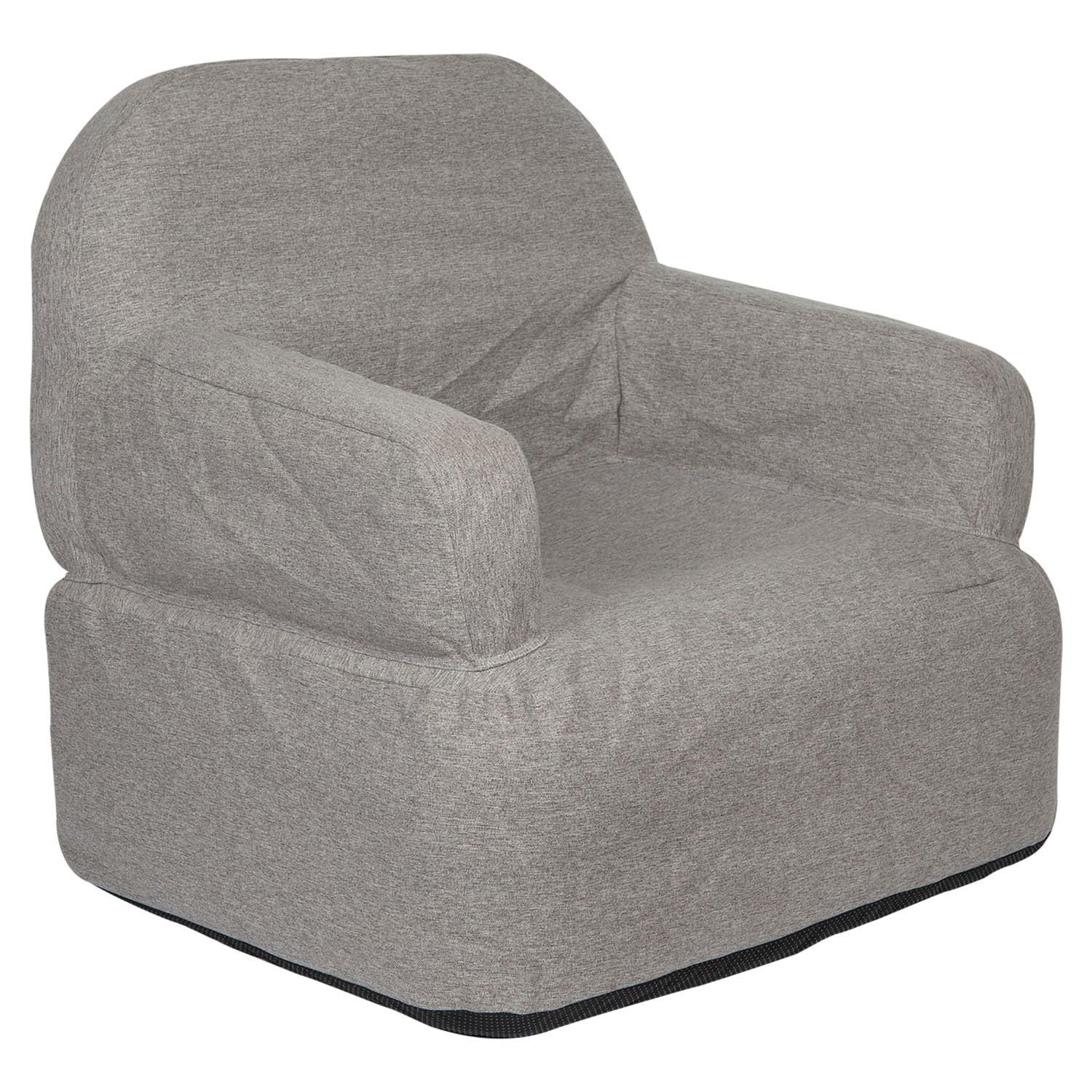 VFM e-Store - Inflatable Camping Chair Easy, Durable, Pack Away Comfortable, Lightweight, Festivals, Hiking, Picnics, Outdoor Living, Water Resistant - 89cm X 86cm Grey X 1