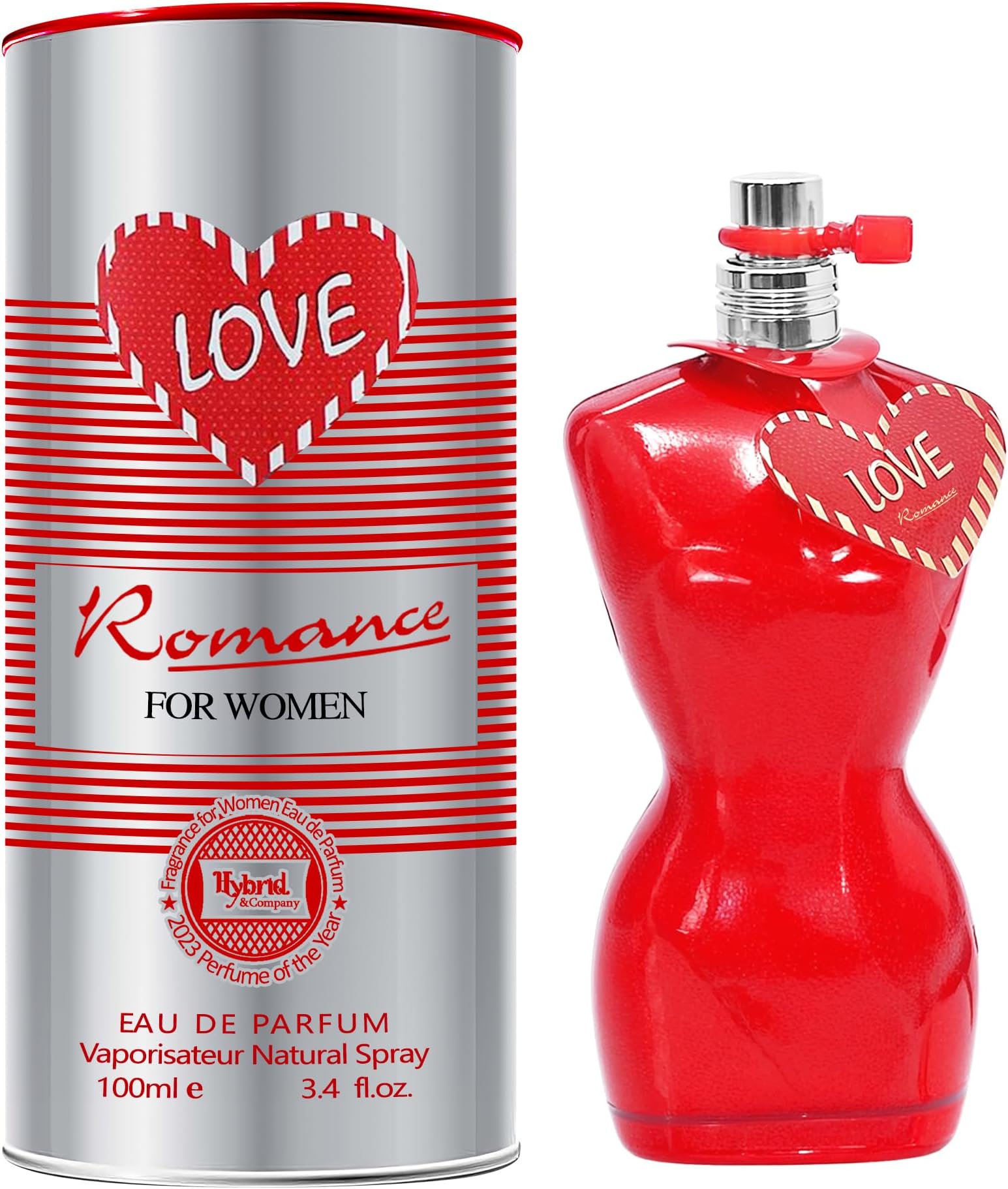 Hybrid & Company Love Romance For Women Eau De Parfume Pour Femme Natural Spray 3.4FL.OZ