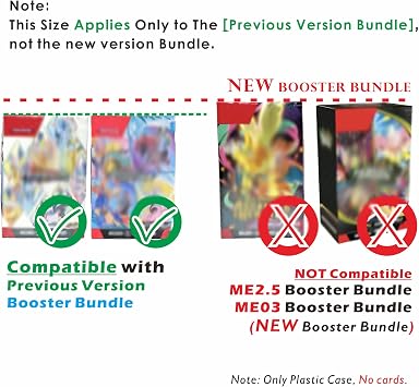 10PCS Plastic Protector Case For Booster Bundle/Build & Battle Foldable Clear Display Box Plastic Display Case Compatible with Booster Bundle Collectors Cards Protector