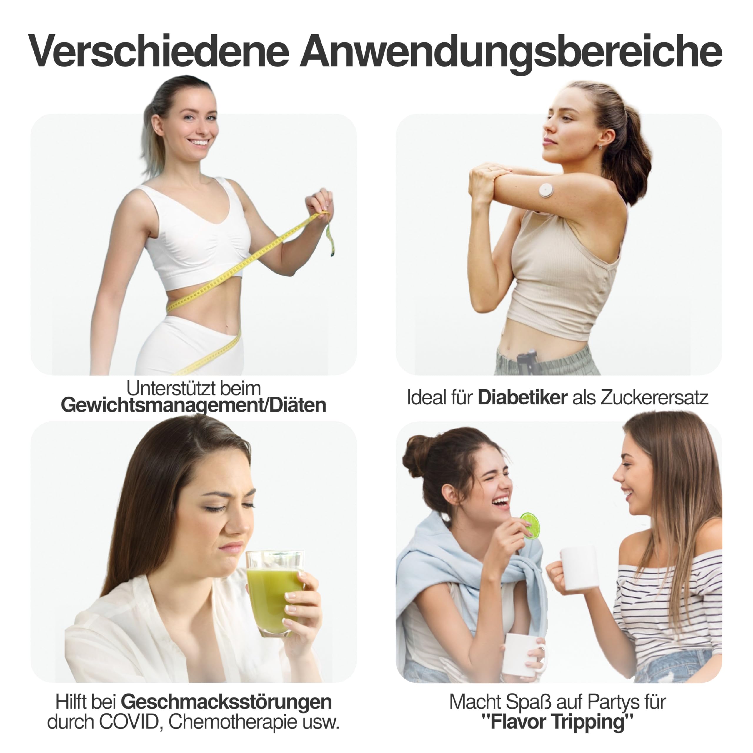 TasteCare Miracle Berry Tabletten | 30 Stück | Macht Saures Süß in Sekunden | Wirkung bis 1 Stunde | Miraculin Tabletten aus Wunderbeere | Zuckerfreie Süßigkeiten | Hergestellt in der EU