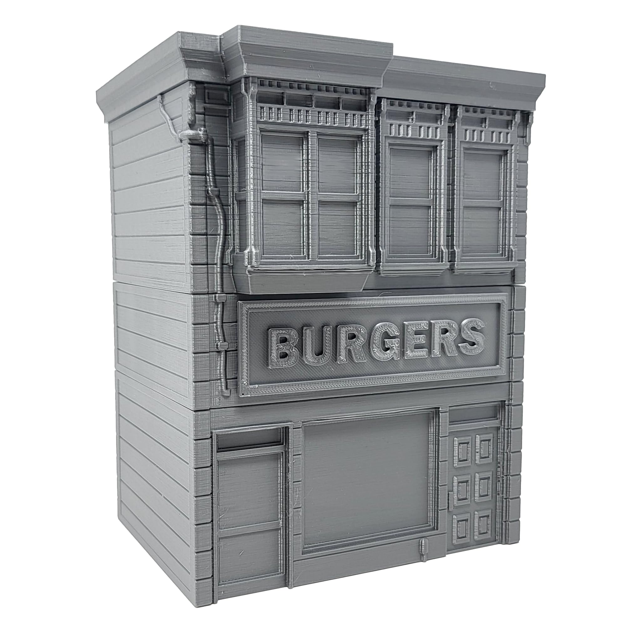 Apartment Building Tabletop Terrain By Corvus Terrain - 32mm Scale, Stackable 2-Story Building For MCP, Marvel Crisis Protocol, Modern Wargaming - No Assembly Required, Made In USA