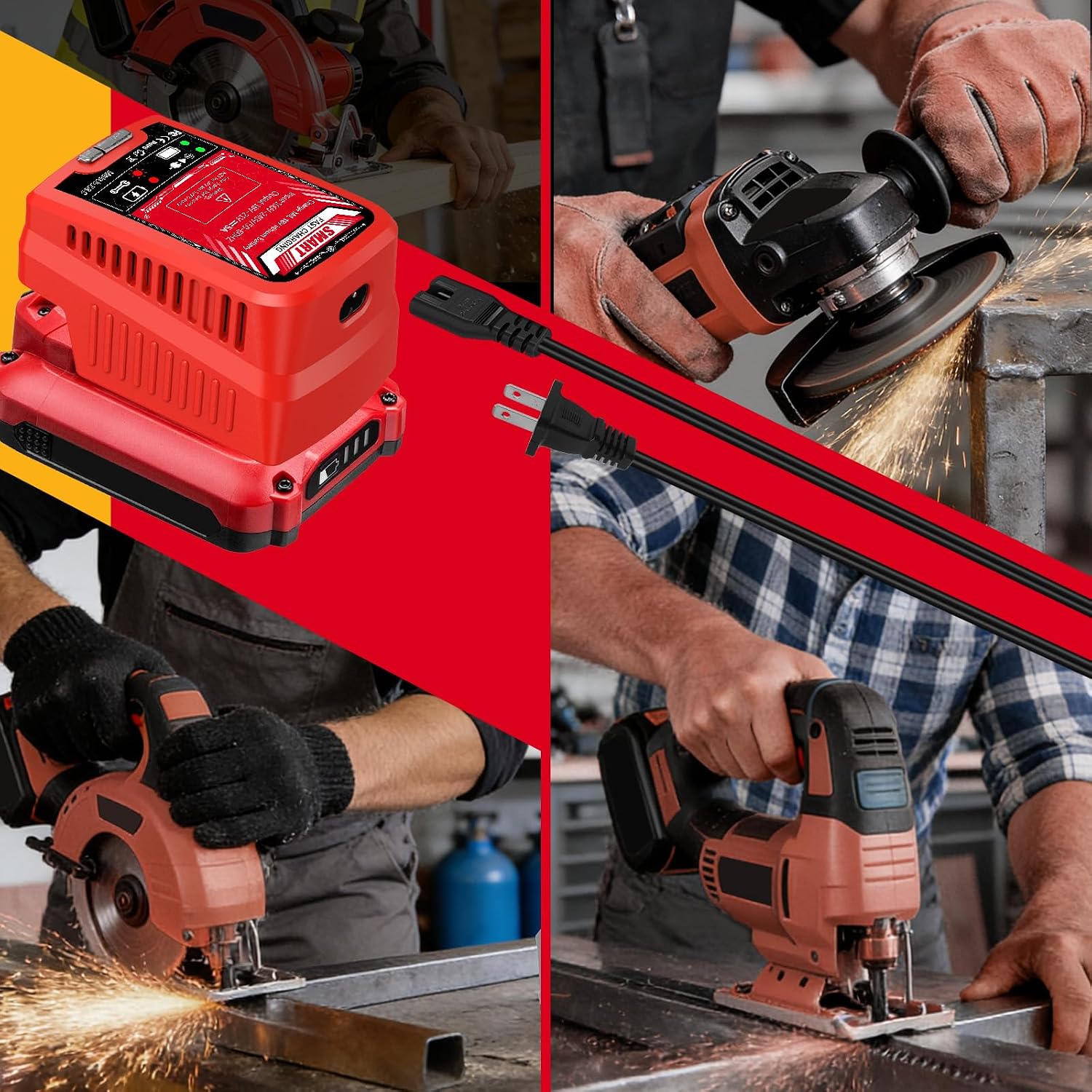 5A Charger for Craftsman 20V Battery Adapter, Fast Charging Charge for Craftsman V20 Battery