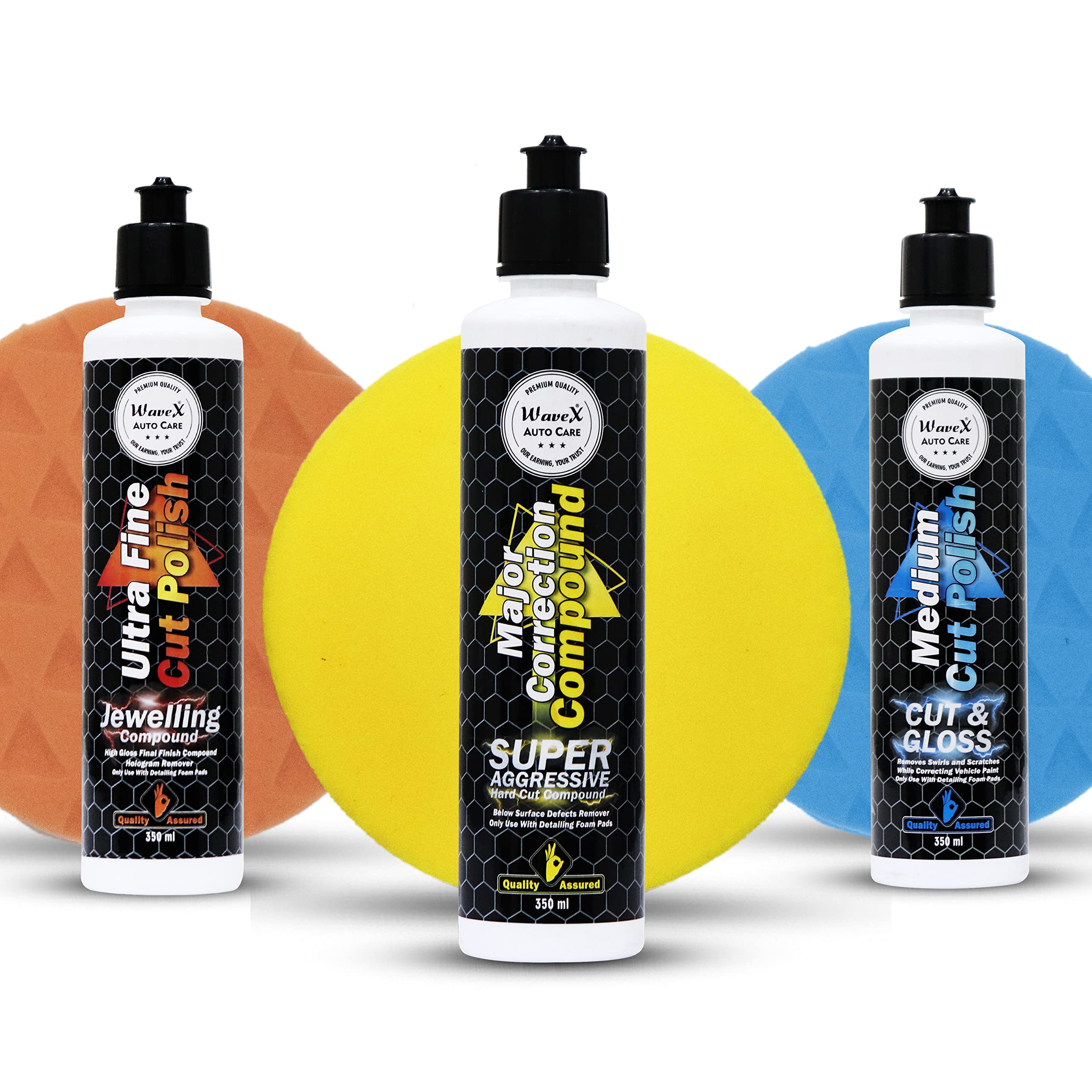 Buy Wavex Paint Correction Rubbing Compounds and Pads Combo Contains