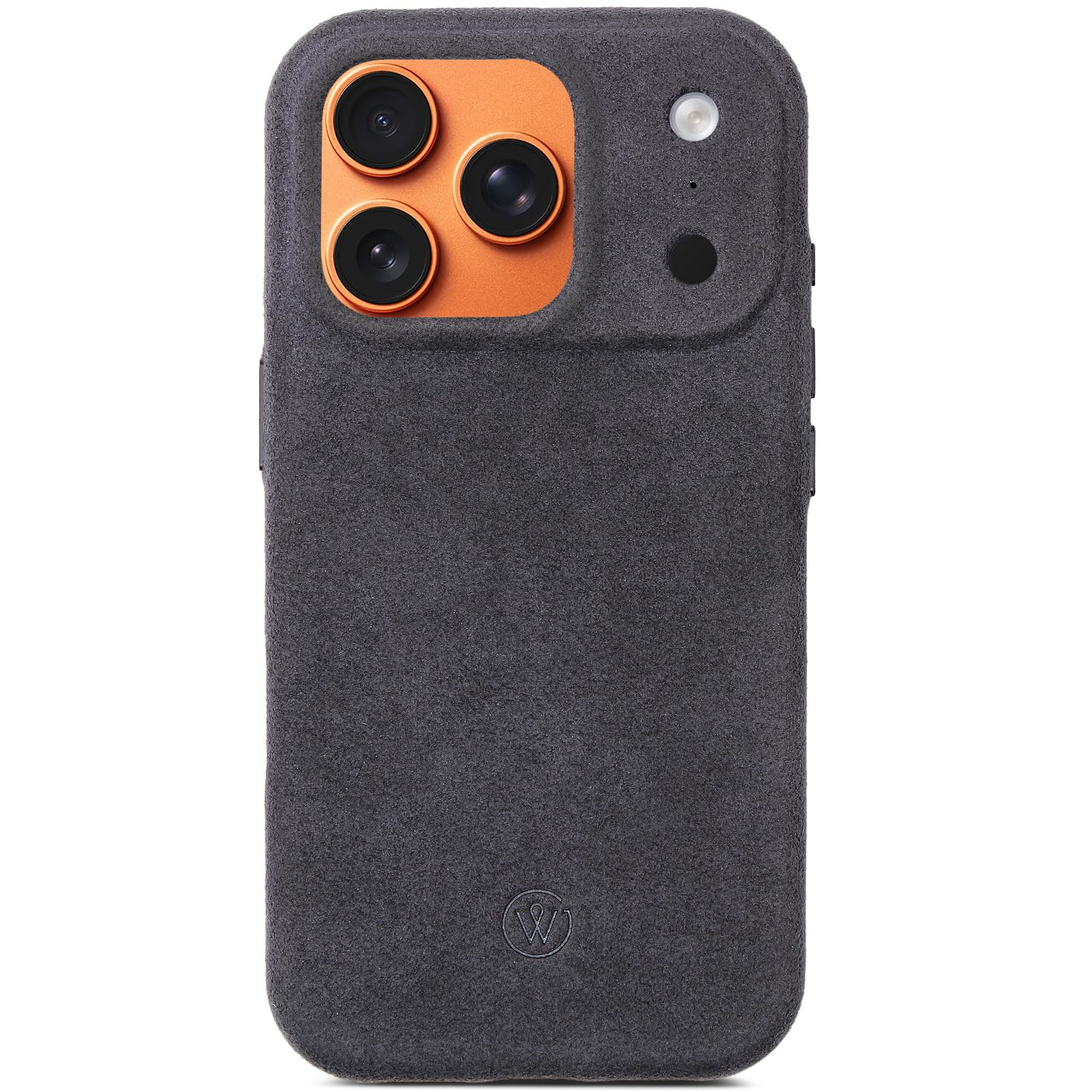 Alcantara Hülle für iPhone 17 Pro – Premium Case innen und außen aus Alcantara, Rundumschutz, Kamerataste, Qi2 kabelloses Laden, handgefertigt
