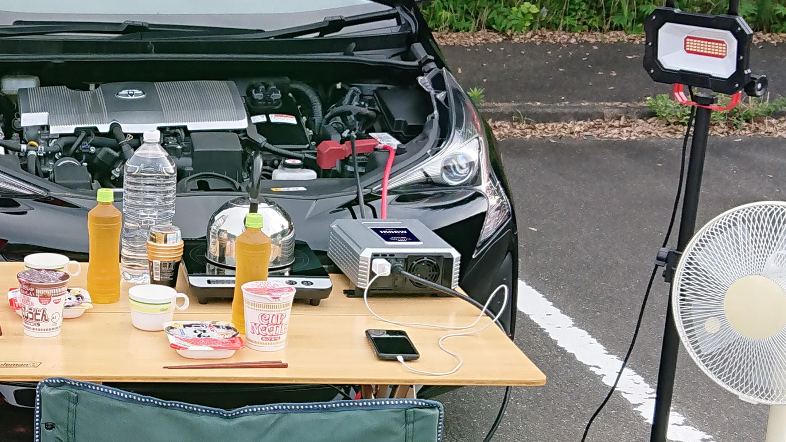 バル(Bal) DC/AC正弦波インバーター 1500W DC12V→AC100V変換
