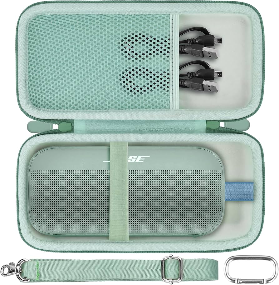 BOSE SoundLink Flex 2nd Genケース付 Bose SoundLink Flex 2nd Gen Bluetooth Speaker, Sandstone, Bundle w