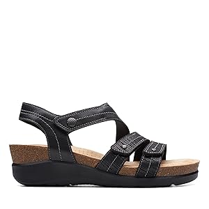 Clarks womens Calenne ClaraWedge Sandal