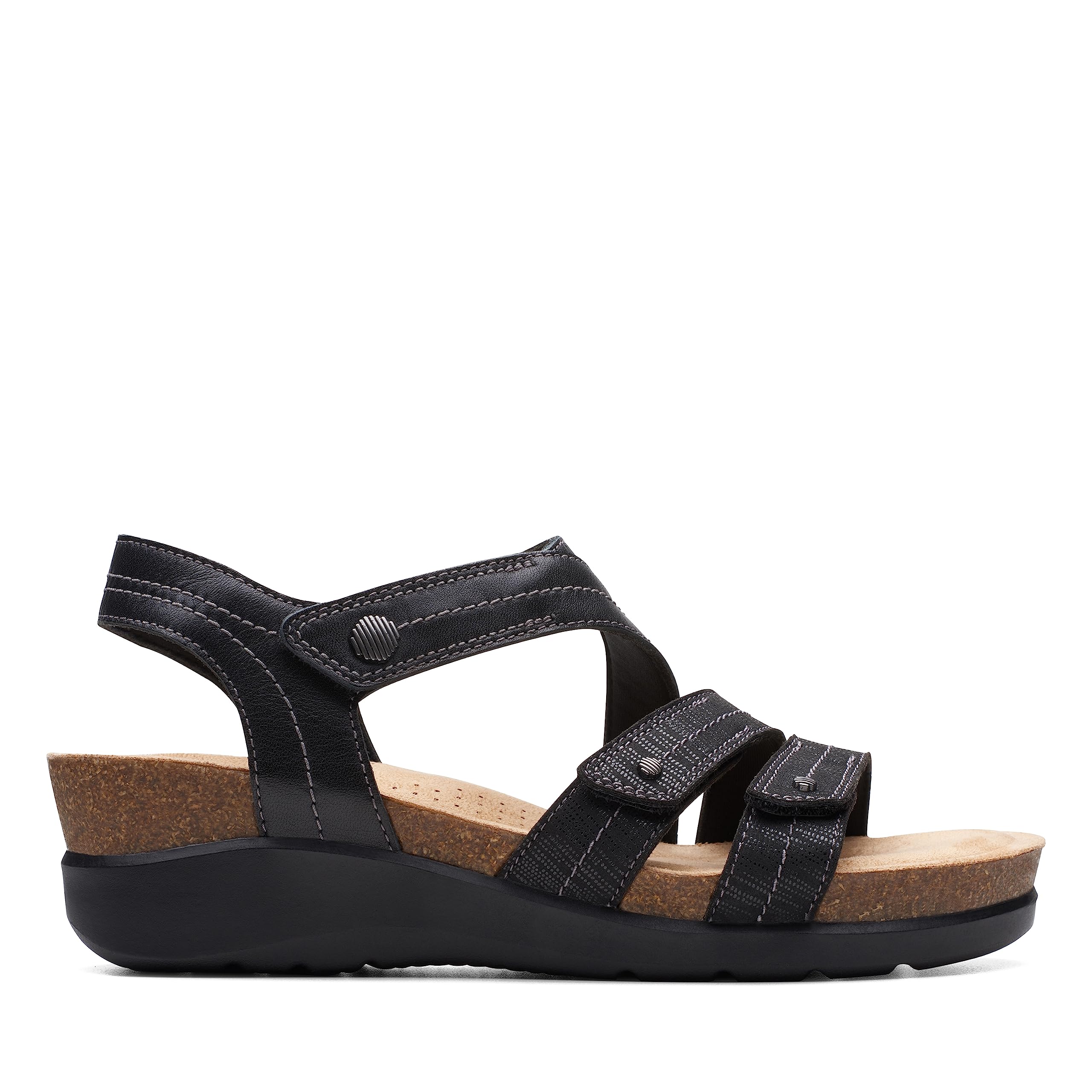 Clarks womens Calenne Clara Wedge Sandal