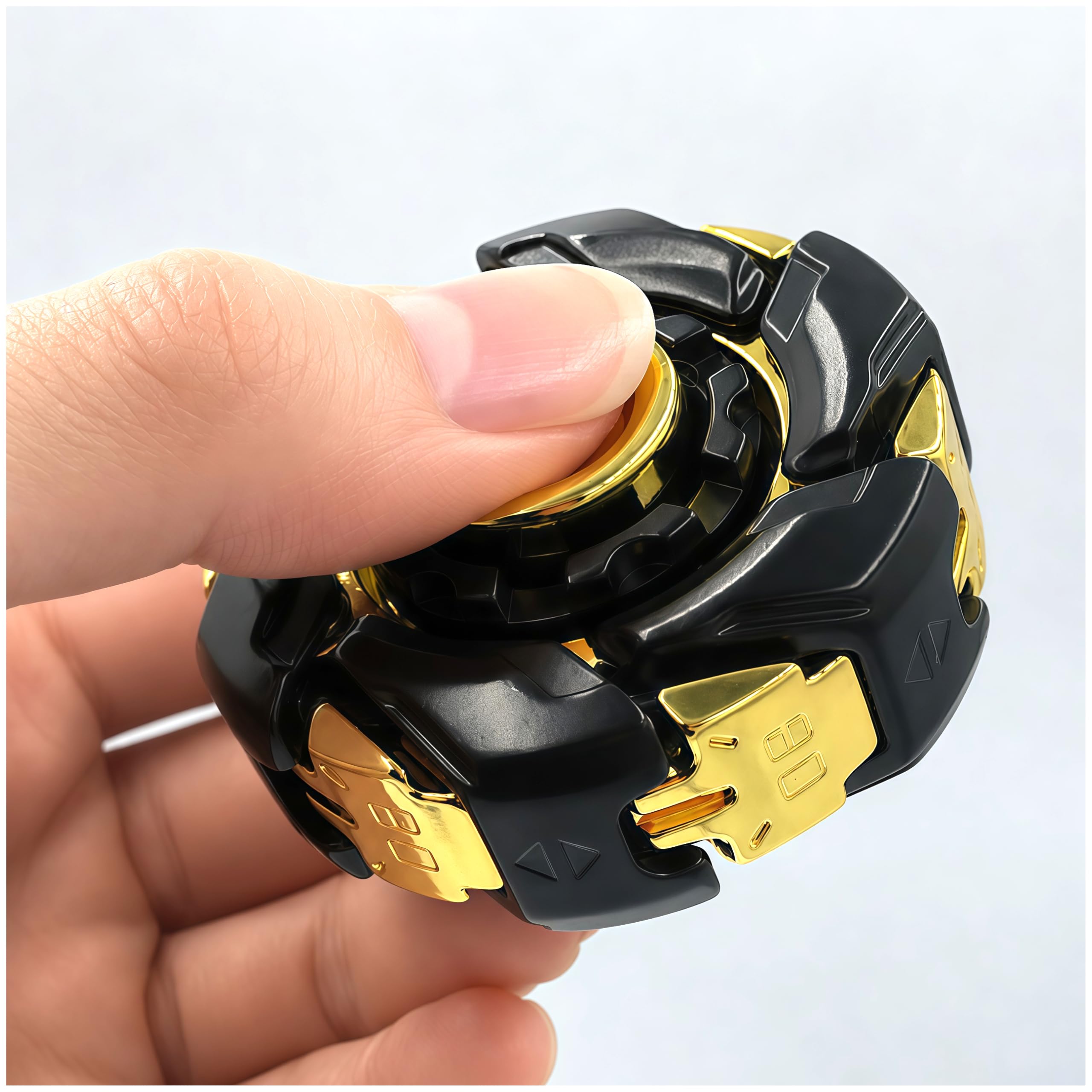 Amazon.co.jp: Flatland フィジェットトイ 黒金 合金メタル ガジェット