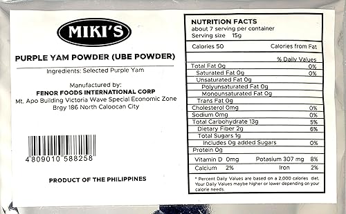Miniatura 3 de Miki's - Juego de 2 piezas de extracto saborizante de ñame morado real Ube 2.4 fl oz y polvo 100% real Ube 3.53 oz