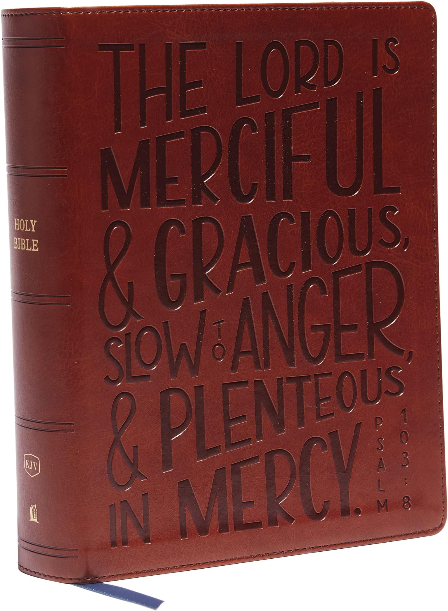 KJV, Journal Reference Edition Bible, Verse Art Cover Collection, Brown Leathersoft, Red Letter, Comfort Print: Let Scripture Explain Scripture. Reflect on What You Learn.