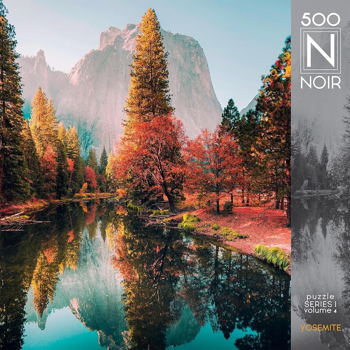 Noir - Wanderlust - Yosemite - 500 Piece Jigsaw Puzzle for Adults - Super Premium Puzzle Board - Quality Magnetic Storage Box with Display Sleeve - Photo Quality Imagery