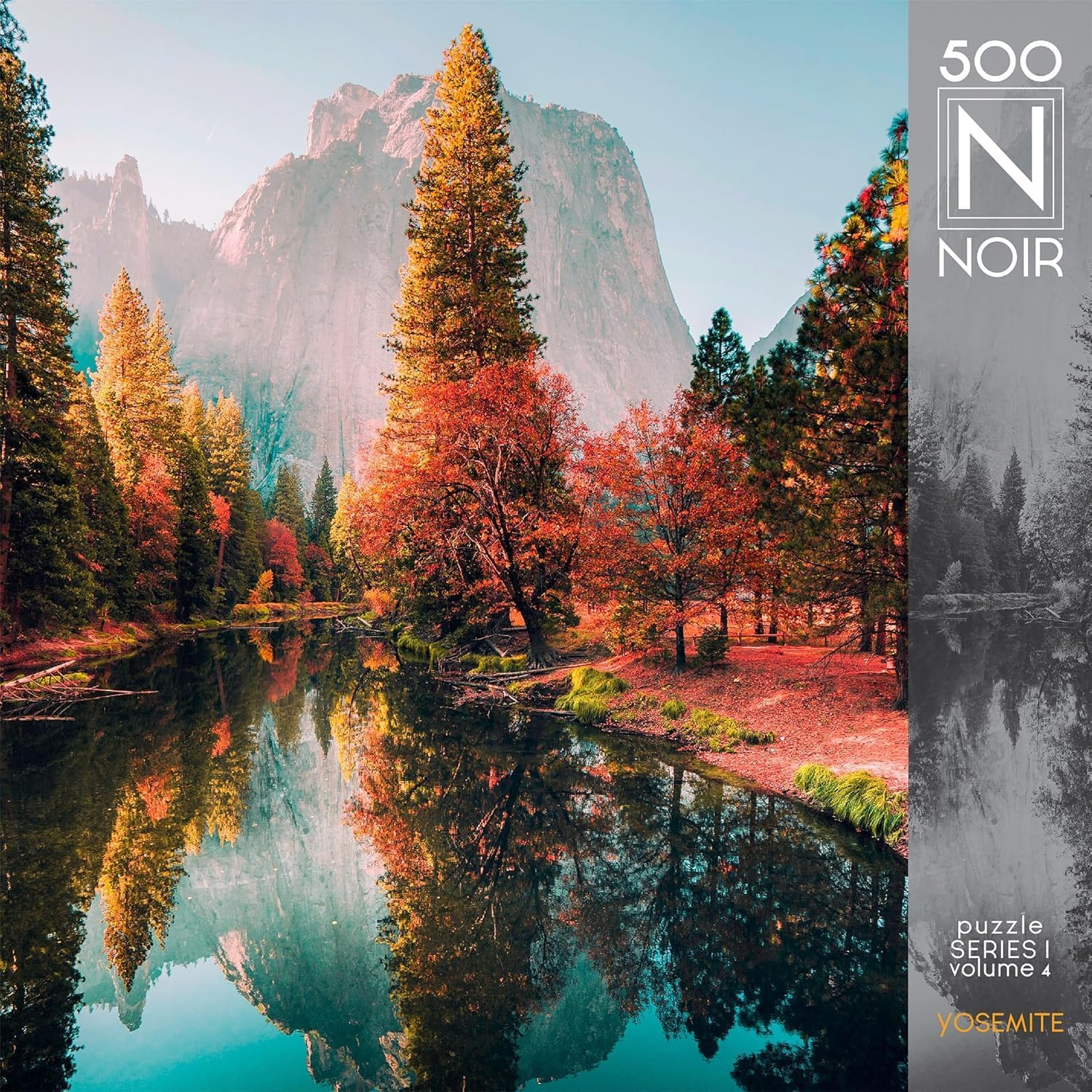 Buffalo Games - Noir - Wanderlust - Yosemite - 500 Piece Jigsaw Puzzle for Adults - Super Premium Puzzle Board - Quality Magnetic Storage Box with Display Sleeve - Photo Quality Imagery