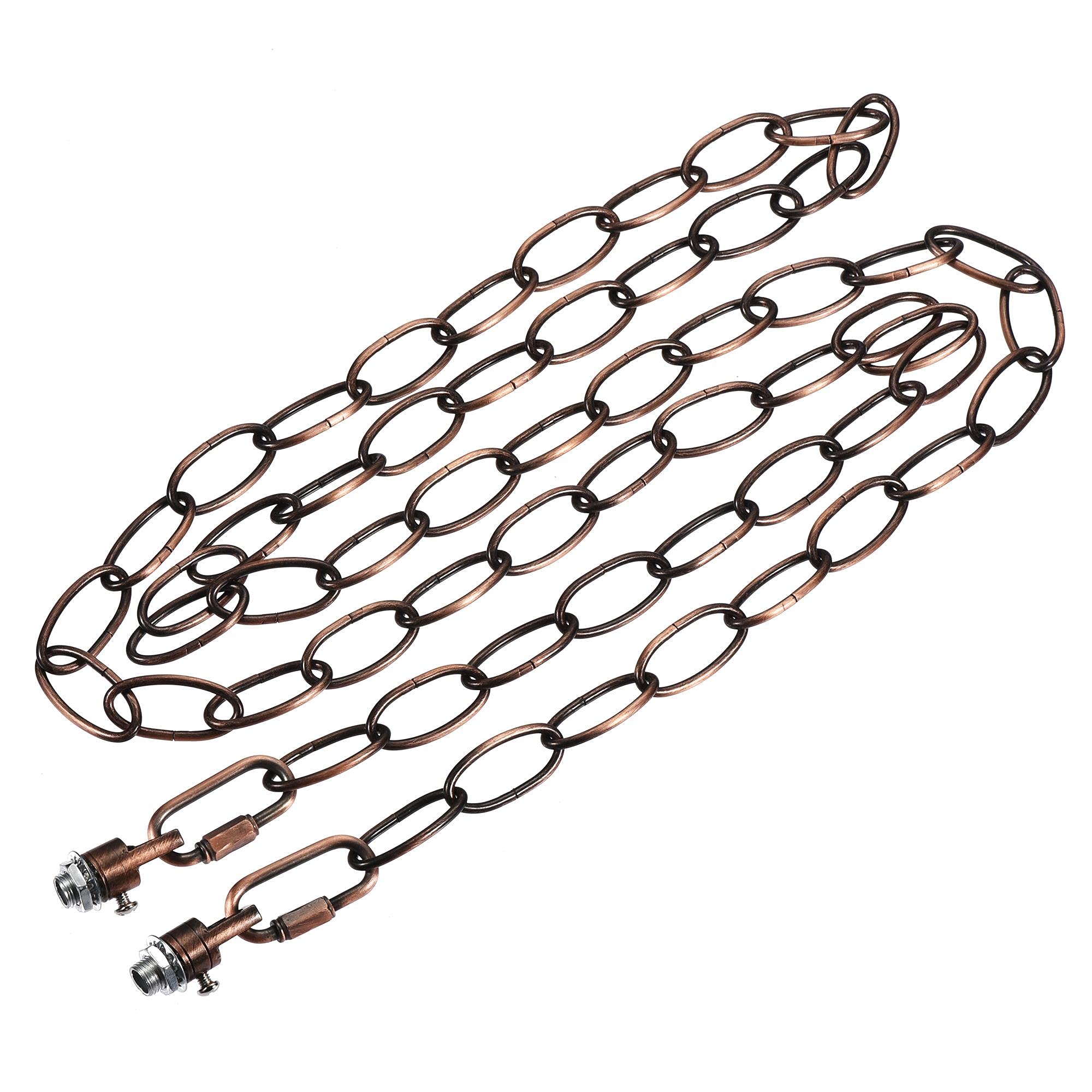Pendant Light Fixture Chain 3mm Thick 1.83m With Connectors Hook Loops - View #7
