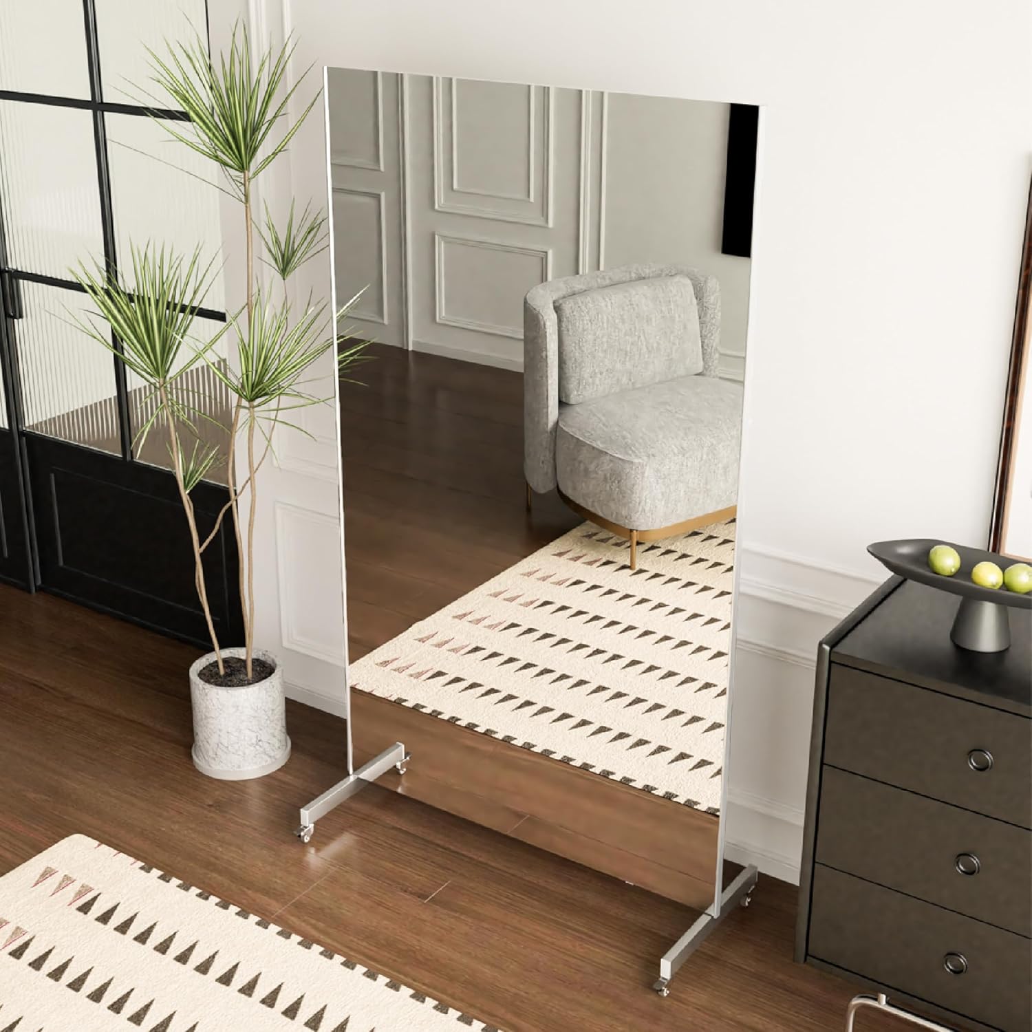 イタリア製　ロココ　白家具　鏡　ミラー　姿見　壁掛け式 楽天市場】VIOLETTA ヴィオレッタ 置きミラー スタンド 鏡 姿見