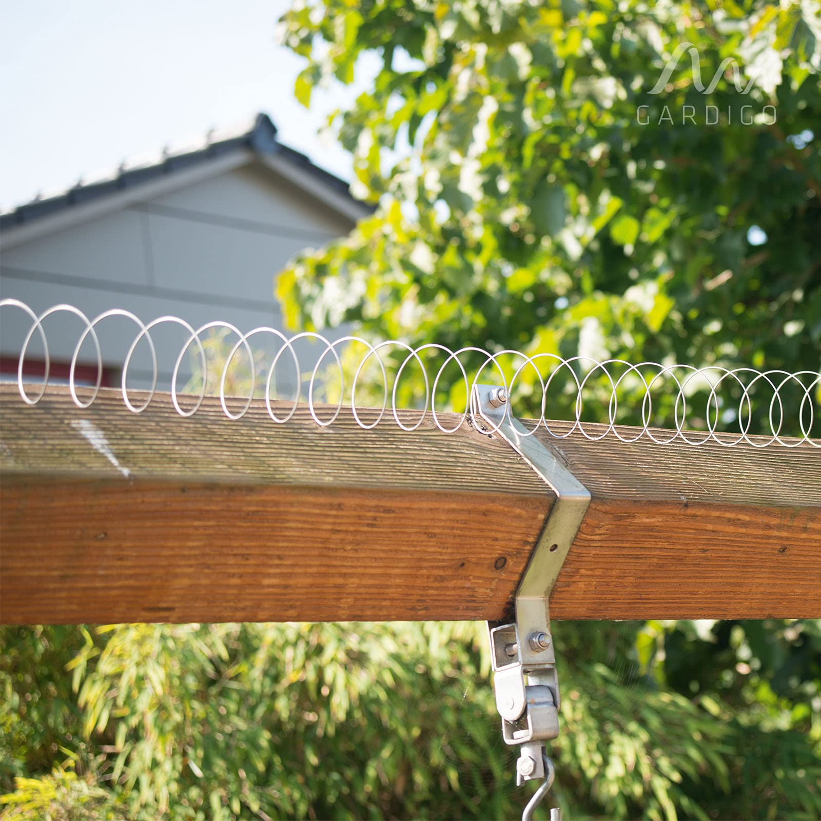 Gardigo odstraszacz ptaków spirala ze stali nierdzewnej 10 m I odstraszacz gołębi odstraszacz gołębi na balkon, parapet i skrzynkę dachową