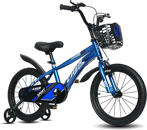 Miniatura 14 de Bicicleta para Niños, Bicicletas para Niños de 14 16 20 Pulgadas con Ruedas de Entrenamiento/Pata de Cabra para Niños y Niñas de 3 a 12 Años,