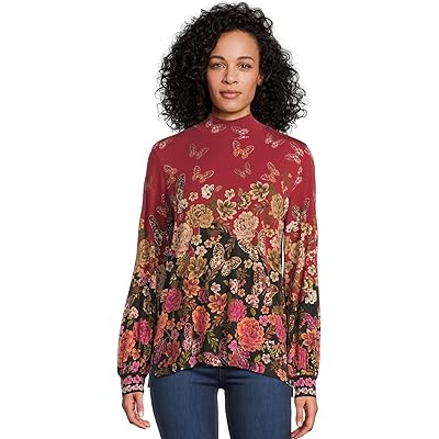 Johnny Was The Janie Favorite Puff Sleeve Mock Neck- Karie karie