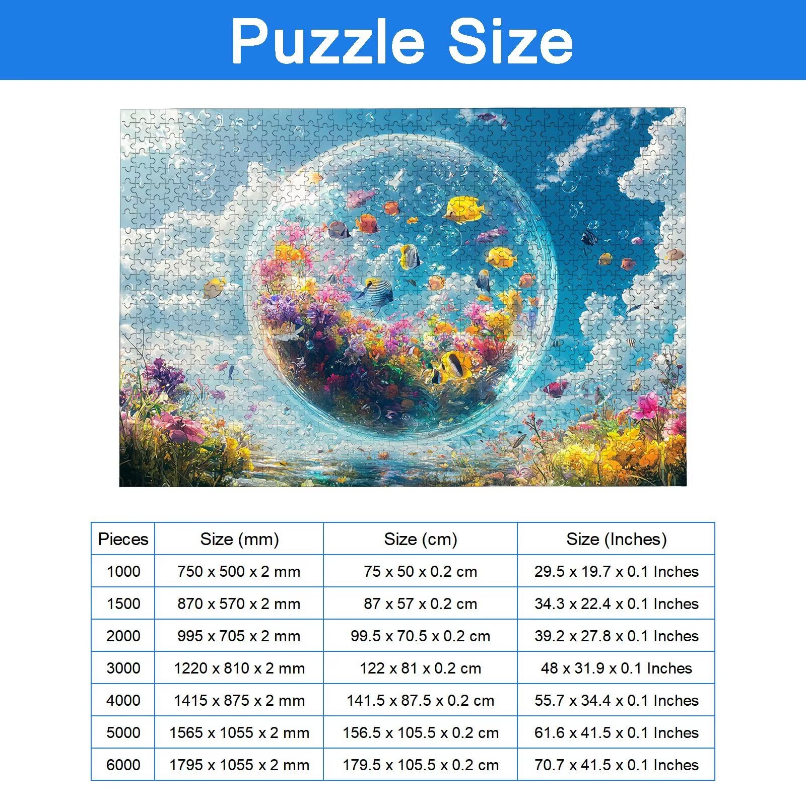 Puzzle 4000 Pezzi Fantasia, Puzzle Paesaggio 4000 Pezzi Arte per Adulti e Bambini, Misura: 141.5x87.5 cm, Puzzles Legno per Adulti con Squisita Scatola di Imballaggio, Regalo Donna, Regalo Uomo, -8273