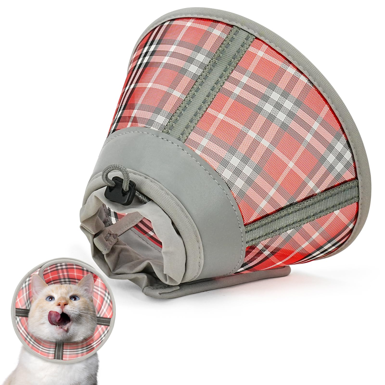 Toptakeit Cat Cone Collar Soft, Cat Recovery Collar for Large Medium Small Cats Kittens, Cat Cone Alternative After Surgery