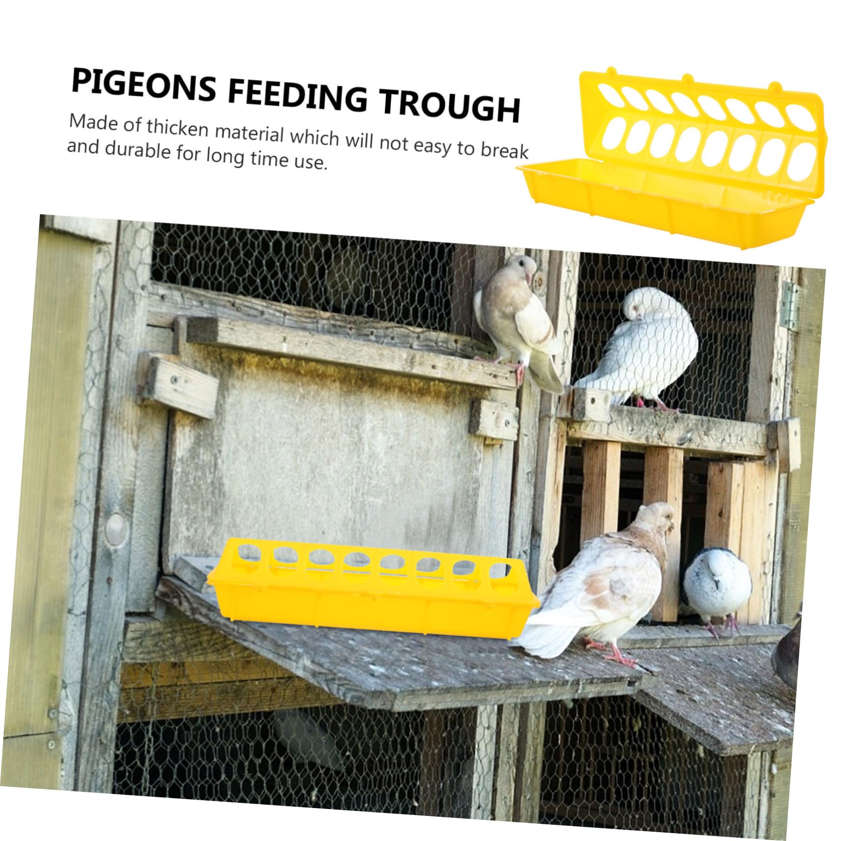 POPETPOP 4pezzi Mangiatoia Per Contenitori Per e Spill Duraturi Per Pappagalli e Pollame Facile e Utilizzare