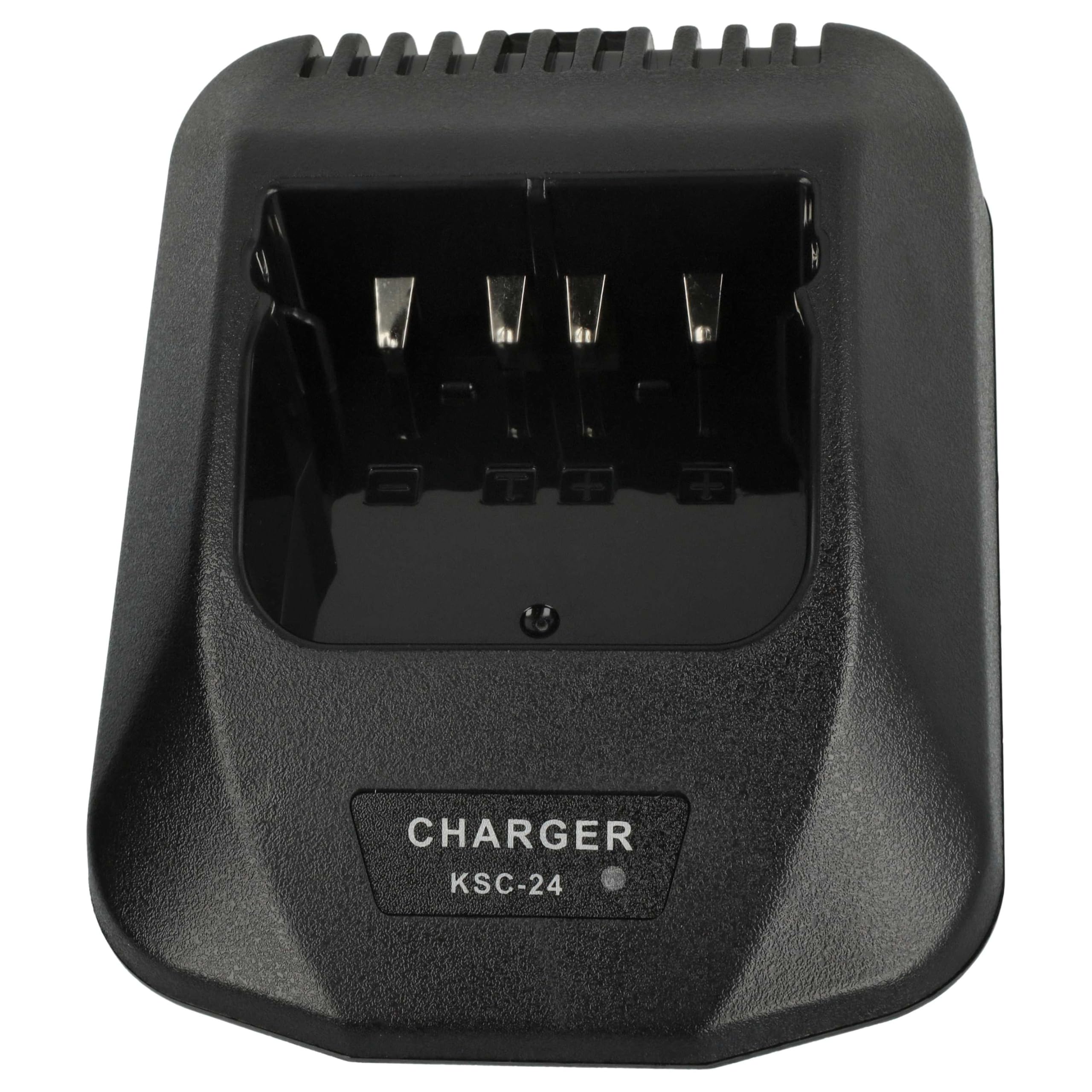 vhbw Chargeur Compatible avec Kenwood KNB-52N, PB-43N, PB-43H Batteries de Radio - Socle + Prise, 9,4 V, 0,4-0,8 A