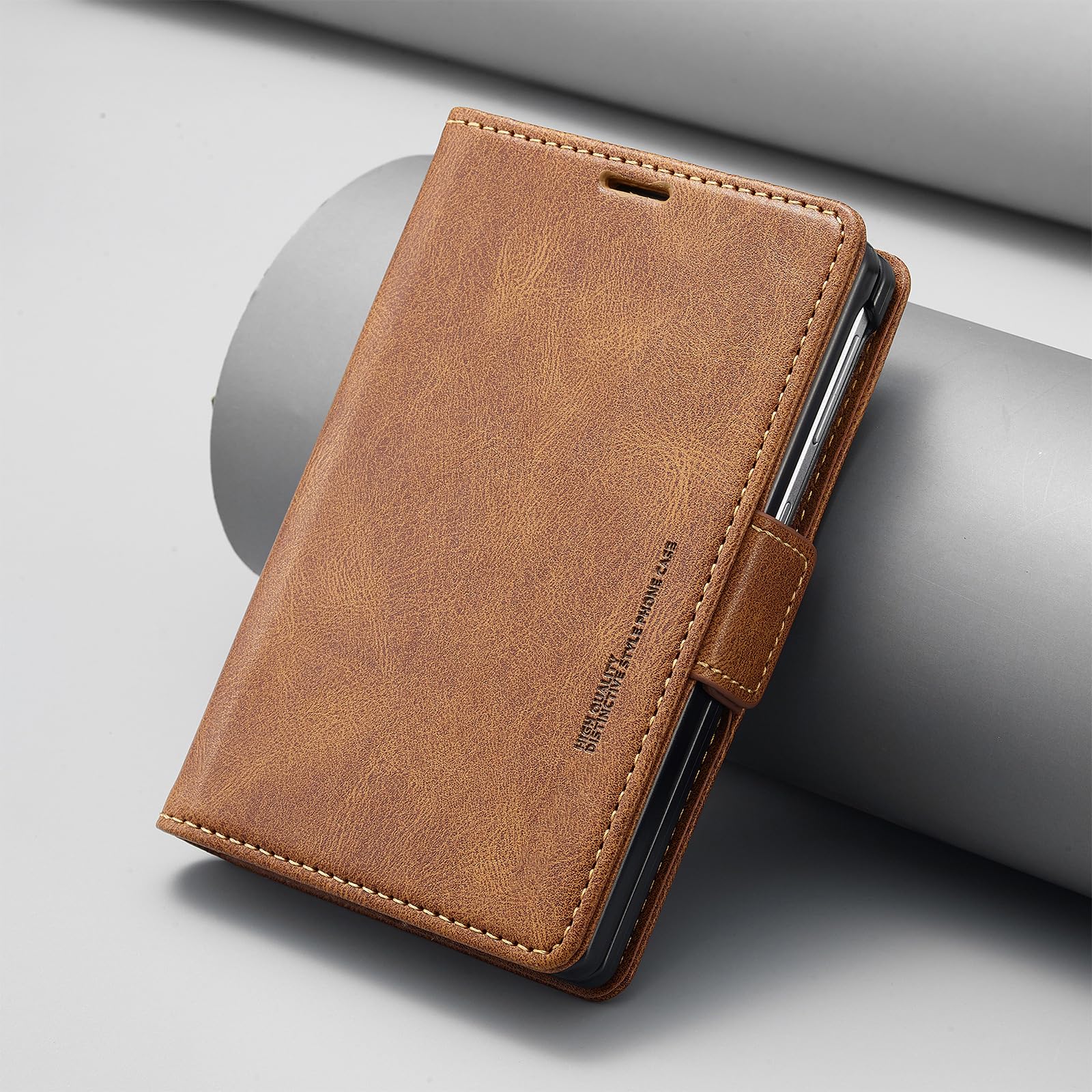 Ribaltabile Cover per Samsung Galaxy Z Fold 8, D'epoca Pelle Portafoglio
