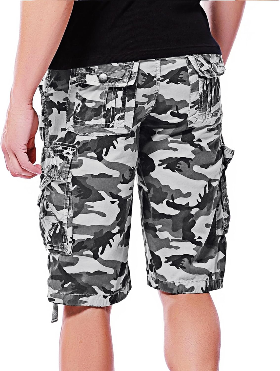 Men's Camo Cargo Shorts Cotton - Image 3