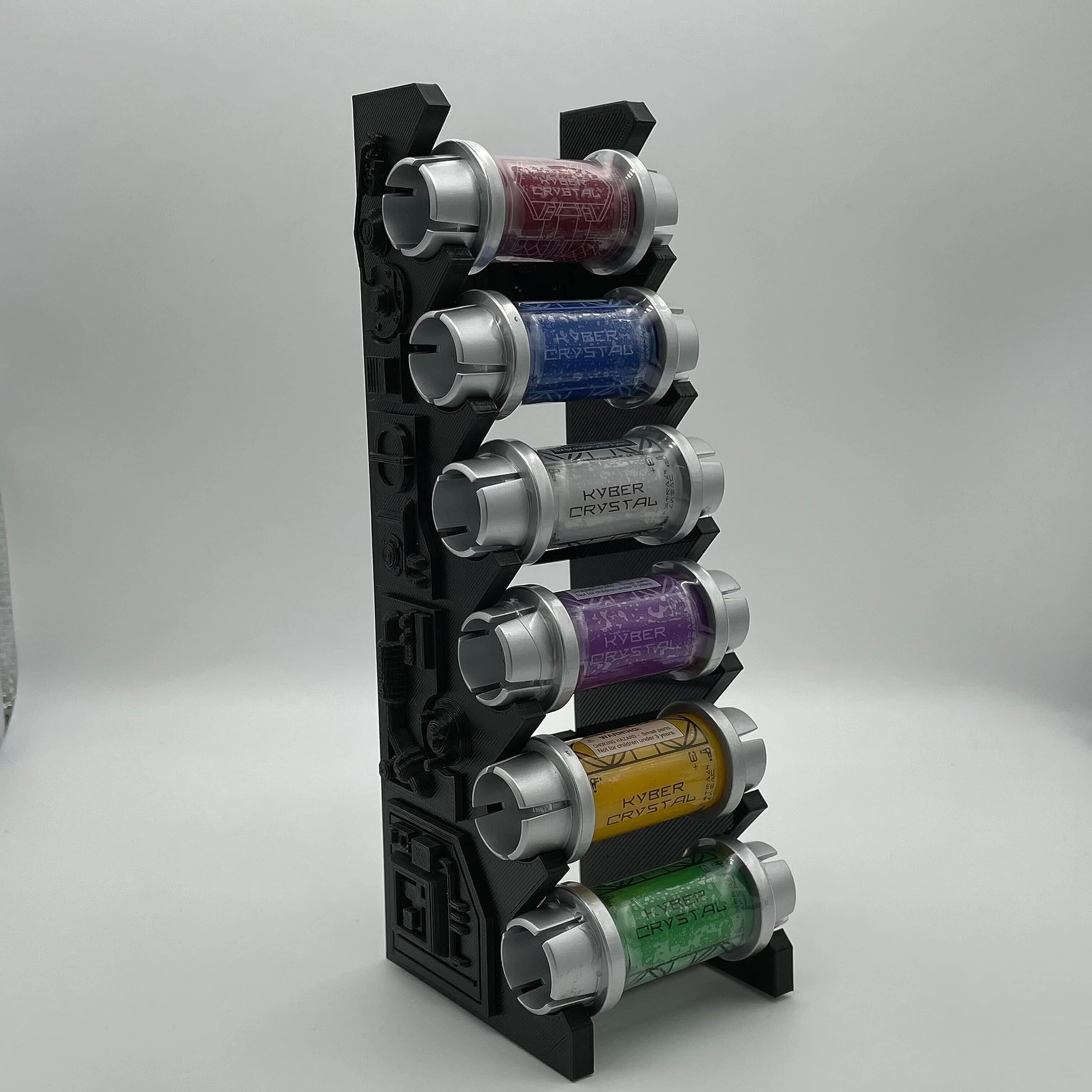 Kyber Crystal Holder Display Stand (Black), Holds upto 6 kaiburr crystals from savi's workshop galaxy's edge