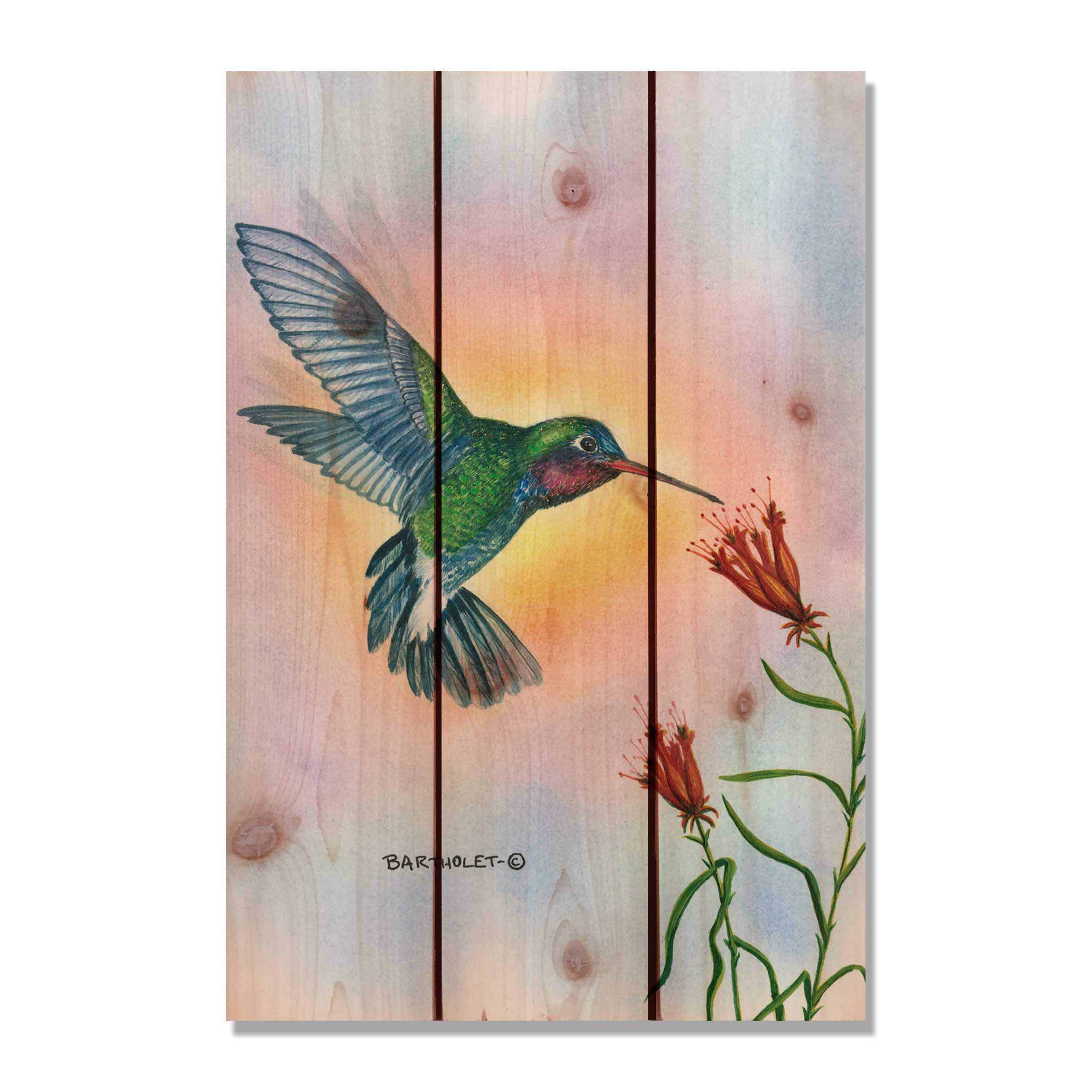Gizaun Art Bartholet's Broadbill Inside/Outside Cedar Wall Art, Tan