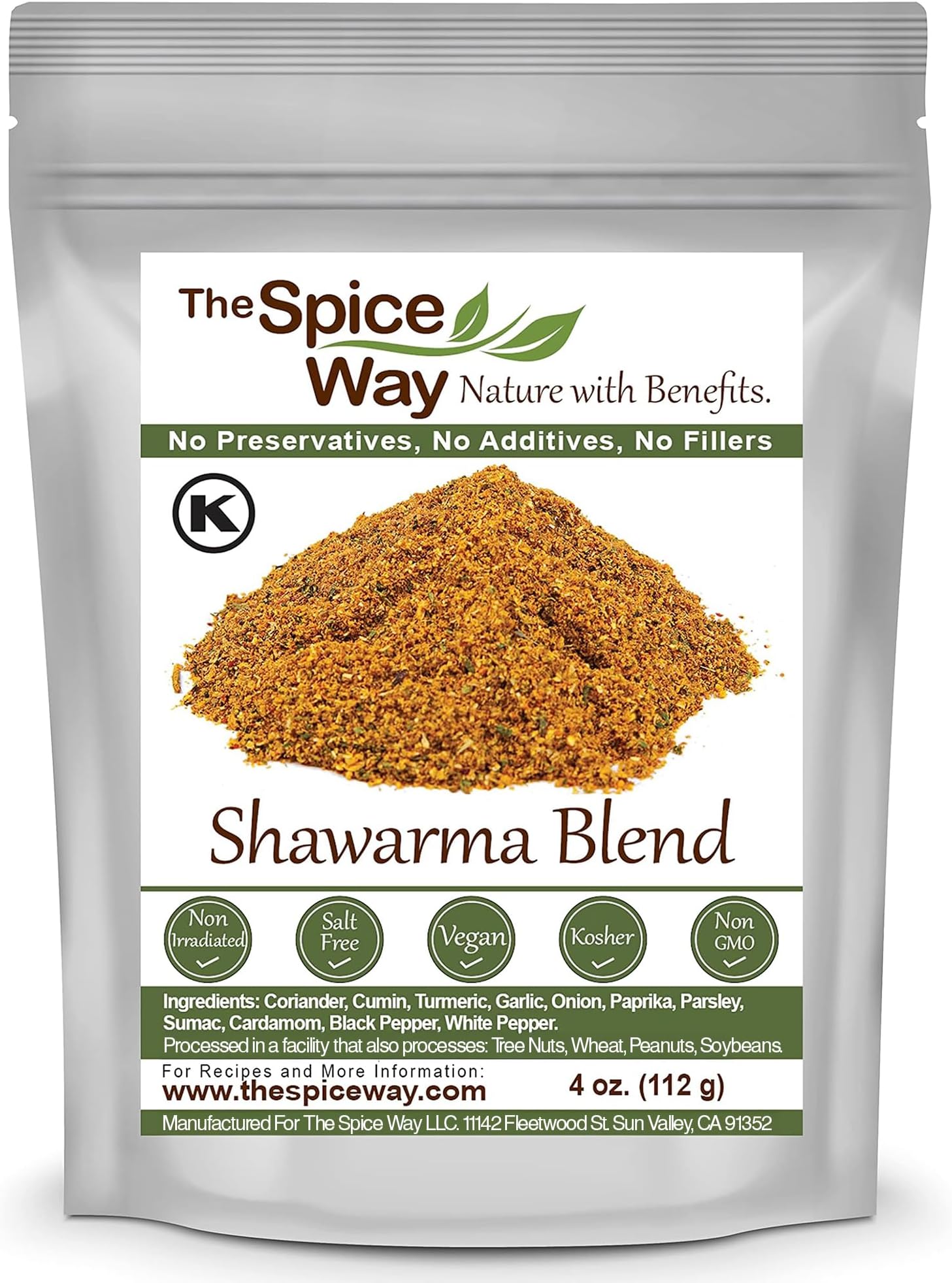 Shawarma Blend Recipe Inside (meat and poultry rub/meat and poultry spice)- 4 oz
