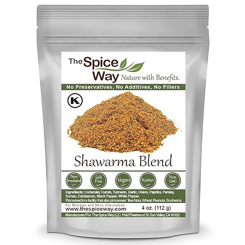 The Spice Way - Mezcla de condimentos para Shawarma - Receta incluida (rasca de carne y avesespecias para carne y aves) - 4 oz