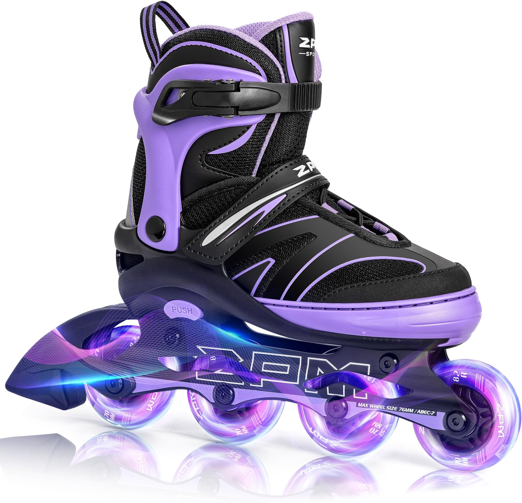 Kids Adjustable Inline Skates Ages 4-12, Youth Inline Skates for Girls Boys 5-8 8-12 with Full Light Up Wheels, Beginner Women Adult Skates