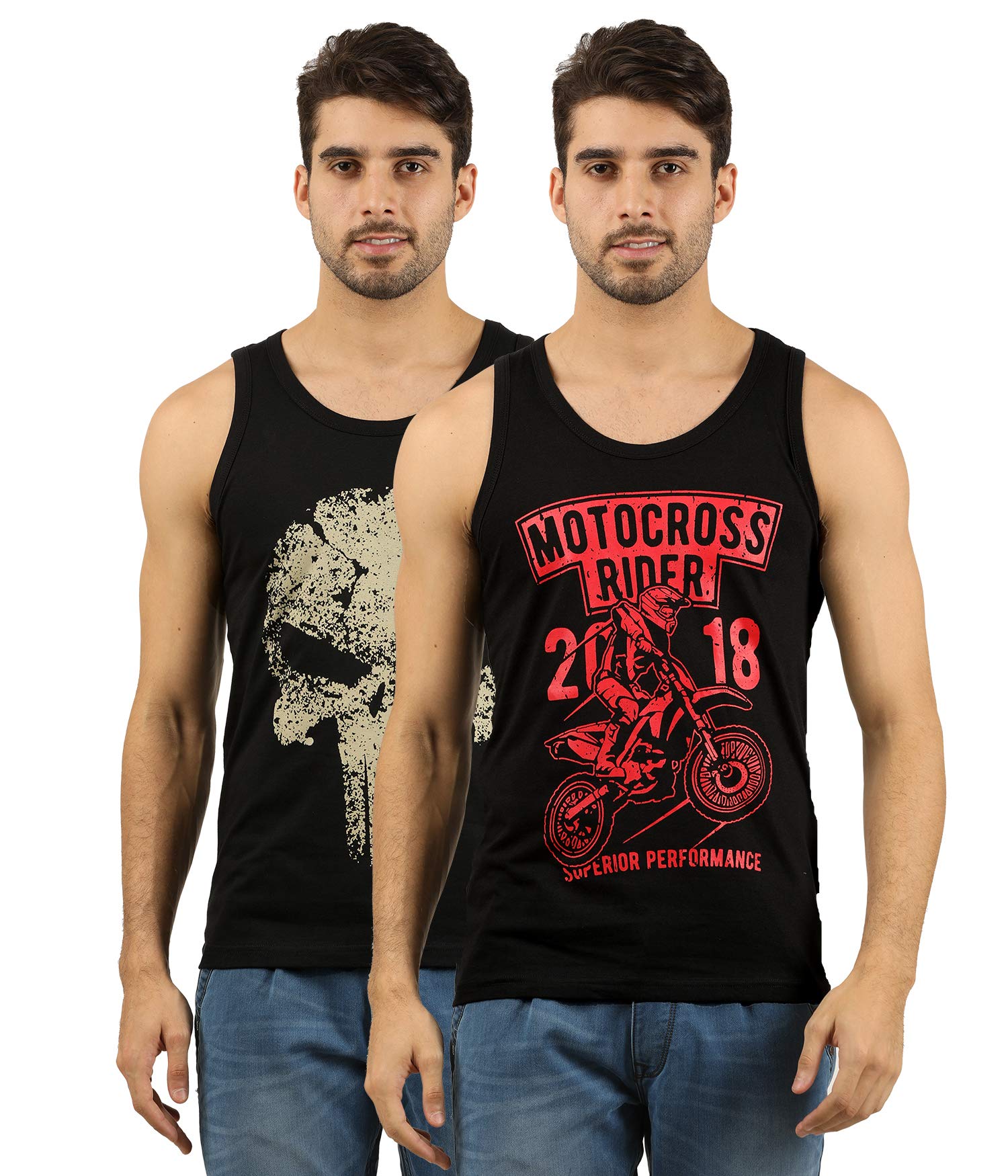 Men's Cotton Printed Vest Combo (Pack of 2)-image-22