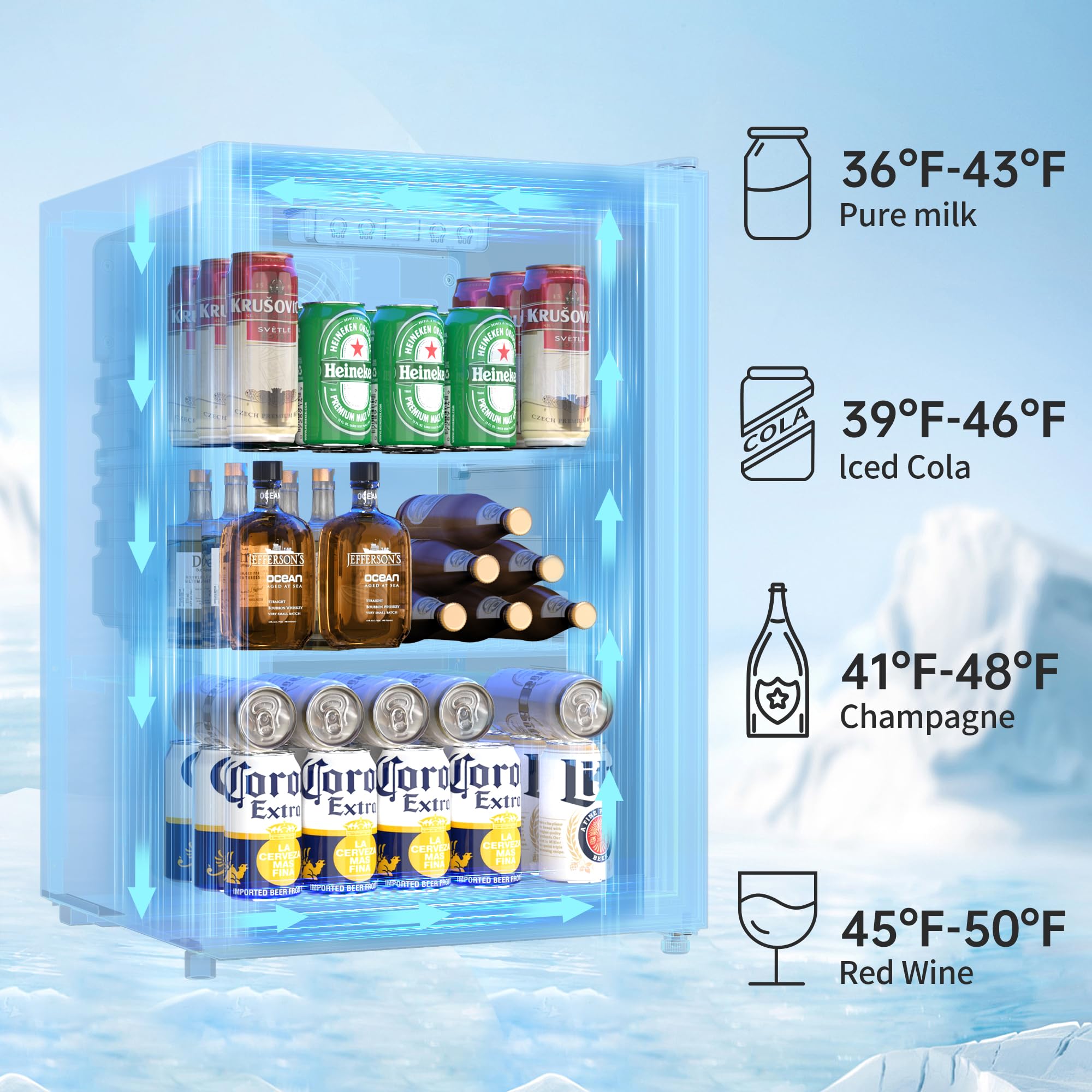 Mini Fridge With Freezer HOmeLabs Beverage Refrigerator And Cooler