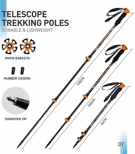 Miniatura 4 de G2 - Raquetas de nieve ligeras de 212530 pulgadas para mujeres, hombres y jóvenes, juego con bastones de senderismo, bolsa de transporte, cestas de