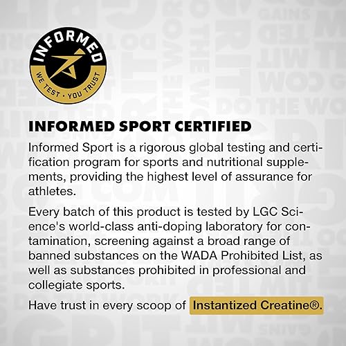 Miniatura 8 de Monohidrato de creatina instantánea gana a granel, la primera creatina 100% soluble del mundo para la fuerza, el rendimiento y la construcción