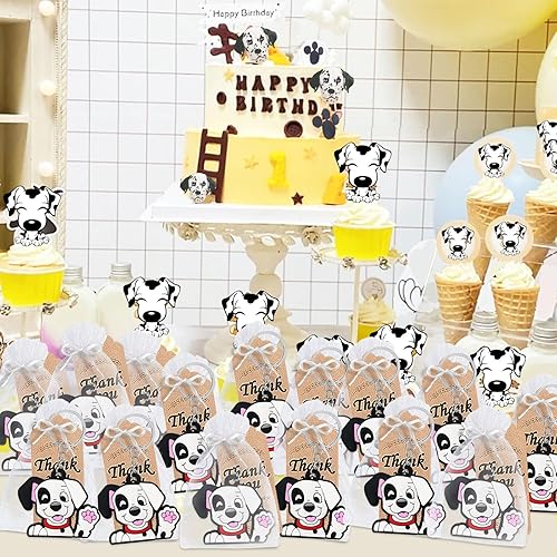 Miniatura 4 de Paquete de 40 llaveros de perro irregular, decoración de fiesta para cachorros, animales de mascota, Let's Pawty, amante de los animales, cumpleaños